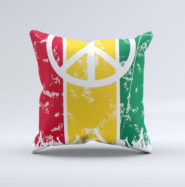 Layered Peace Ink-Fuzed Decorative Throw Pillow